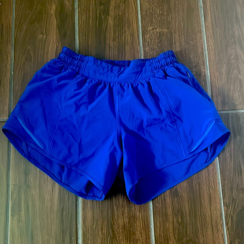 Women’s size 4 royal blue Hotty hot Lululemon shorts